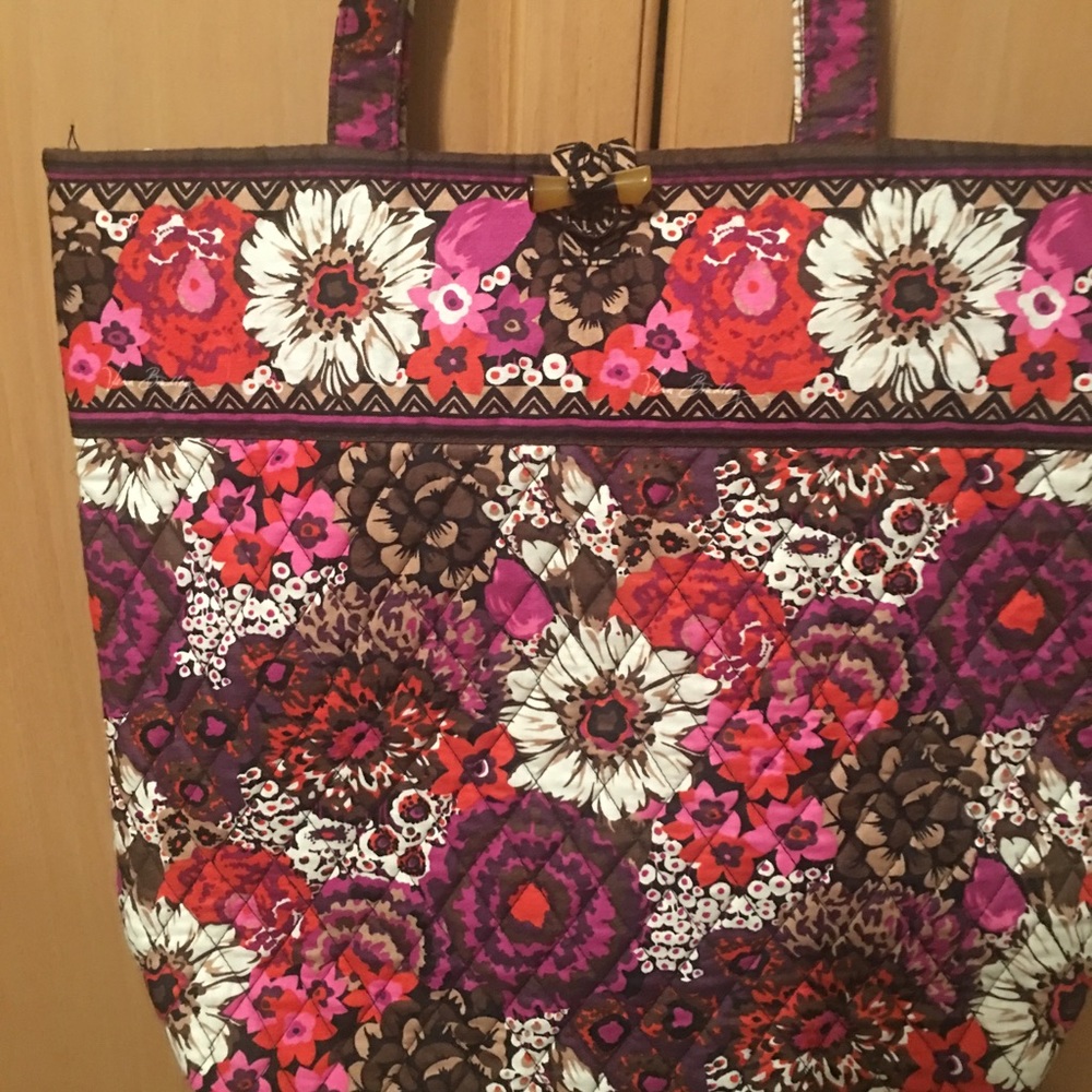 Vera Bradley Tote in retired Rosewood pattern
